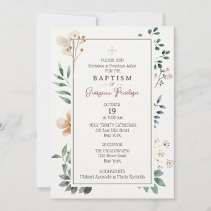 Invitation Carton d'invitation encadré Georgina