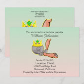 Invitation Carton d'invitation enterrement de vie de garçon d (Devant / Derrière)