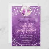 Invitation Carton d'invitation Euphoria Sweet Seize Paillette (Devant)