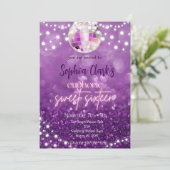 Invitation Carton d'invitation Euphoria Sweet Seize Paillette (Debout devant)