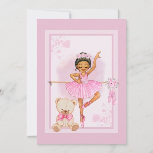 Invitation Carton d'invitation floraIn Ballerine (Devant)