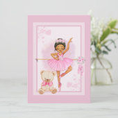 Invitation Carton d'invitation floraIn Ballerine (Debout devant)