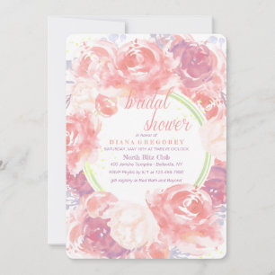 Invitation Carton d'invitation Floral Whispers