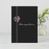 Invitation Carton d'invitation gothique pour anniversaire ave (Debout devant)