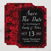 Invitation Carton d'invitation gothique pour annoncer la date (Devant / Derrière)