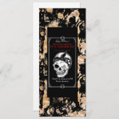 Invitation Carton d'invitation Halloween vintage - Fête costu (Devant / Derrière)