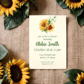 Invitation Carton d'invitation Jaune Tournesol