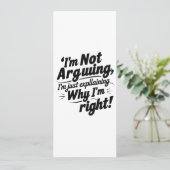 Invitation Carton d'invitation "Je ne discute pas" (Debout devant)