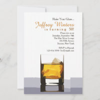 Carton d'invitation "Levez votre verre"