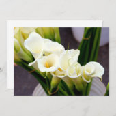 Invitation carton d'invitation lis calla (Devant / Derrière)