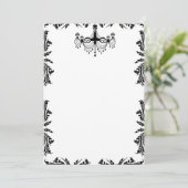 Invitation Carton d'invitation lustre noir et blanc (Debout devant)