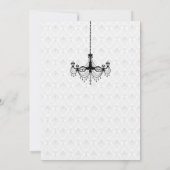 Invitation Carton d'invitation lustre noir et blanc (Dos)