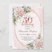 Invitation Carton d'invitation Luxe Classique Rose Gold pour (Devant)