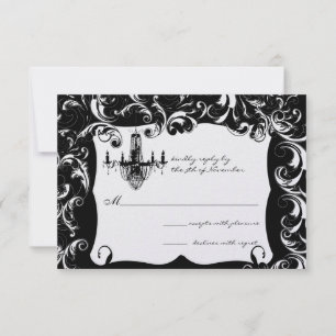 Invitation Carton d'invitation Mariage Lustre à Tourbillon Fa