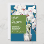 Invitation Carton d'invitation Mariage Orchidées Blanches (Devant)