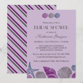 Invitation Carton d'invitation Mariage sur la Plage aux Coqui (Devant / Derrière)