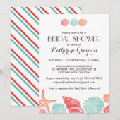 Invitation Carton d'invitation Mer Blanche pour Mariage sur l (Devant / Derrière)