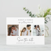 Invitation Carton d'invitation minimaliste moderne pour sauve (Debout devant)