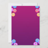 Invitation Carton d'invitation moderne violet et blanc pour u (Dos)