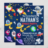 Invitation Carton d'invitation modifiable pour une fête dans (Devant / Derrière)