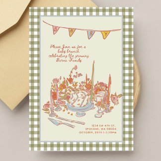 Invitation Carton d'invitation modifiable pour une garden-par