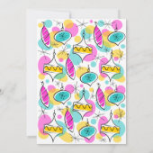 Invitation Carton d'invitation multi-facettes Flamingo de Noë (Dos)