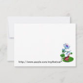 Invitation Carton d'invitation nénuphar avec annonce RSVP de (Dos)