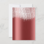 Invitation Carton d'invitation officiel Burgundy Red Silver G (Dos)