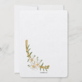 Invitation Carton d'invitation ovale doré (Dos)