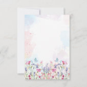 Invitation Carton d'invitation Papillon Pastel Aquarelle (8,9 (Dos)