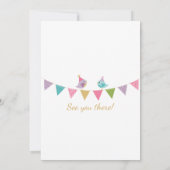 Invitation Carton d'invitation personnalisable avec de mignon (Dos)