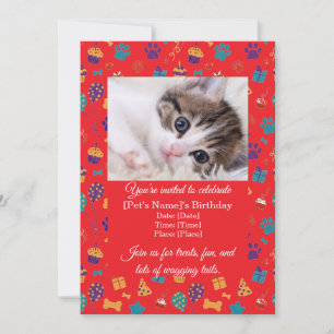 Invitation Carton d'invitation personnalisable pour l'anniver