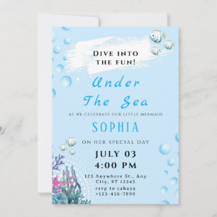 Invitation Carton d'invitation personnalisable pour un annive