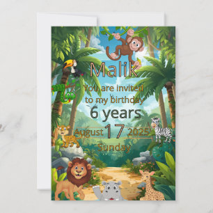 Invitation Carton d'invitation personnalisable pour une fête