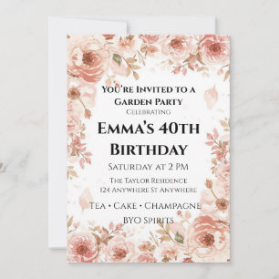 Invitation Carton d'invitation personnalisable pour une garde