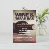 Invitation Carton d'invitation personnalisé pour vin et musiq (Debout devant)