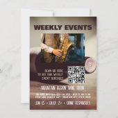 Invitation Carton d'invitation personnalisé pour vin et musiq (Dos)