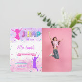 Invitation Carton d'invitation photo d'anniversaire Let's Jum (Debout devant)