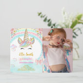 Invitation Carton d'invitation photo d'anniversaire pour enfa (Debout devant)