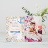 Invitation Carton d'invitation photo de fête de thé modifiabl (Debout devant)