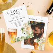 Invitation Carton d'invitation photo de la douche de couple B