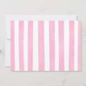 Invitation Carton d'invitation photo Papillon Aquarelle Rose (Dos)