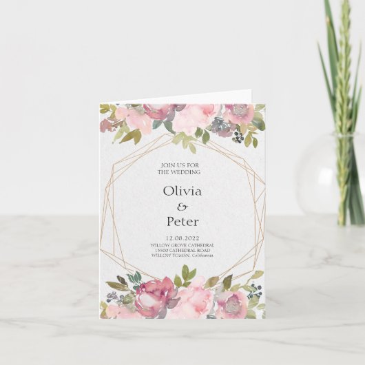 Invitation Carton d'invitation plié (Devant)