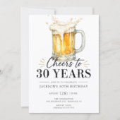 Invitation Carton d'invitation pour 30 ans (Devant)