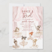 Invitation Carton d'invitation pour anniversaire | Ballet pou (Devant)