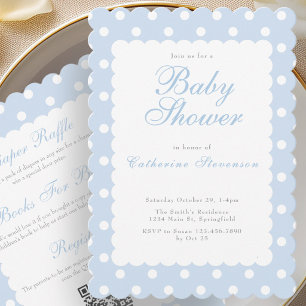 Invitation Carton d'invitation pour Baby Shower à double face