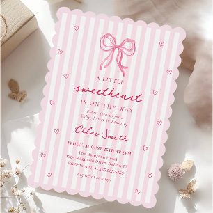Invitation Carton d'invitation pour Baby Shower avec un petit