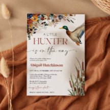 Carton d'invitation pour Baby Shower Canard colver