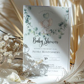 Invitation Carton d'invitation pour Baby Shower éléphant caca