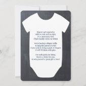 Invitation Carton d'invitation pour Baby Shower Little Man Bo (Dos)